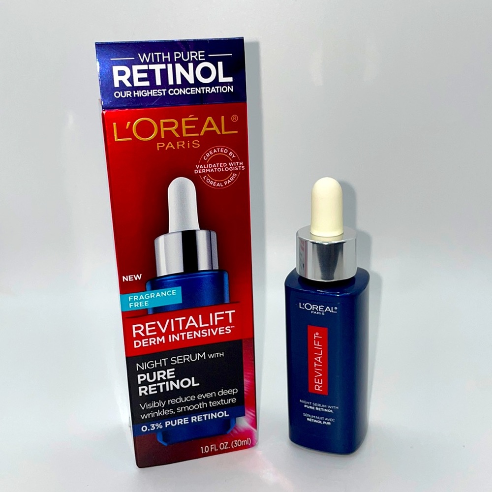 L’Oréal Paris REVITALIFT DERM INTENSIVES
Night Serum, 0.3% Pure Retinol